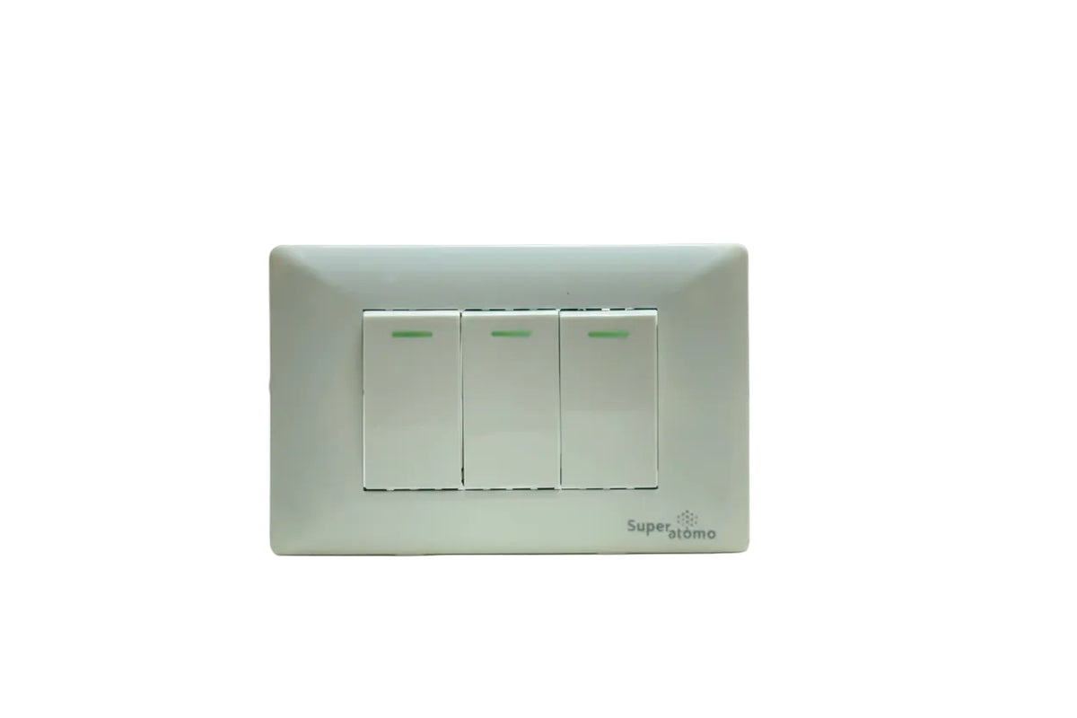 PLACA  CON  3  INTERRUPTORES  DE  ESCALERA  DE  1  MÓDULO Imagen principal del producto