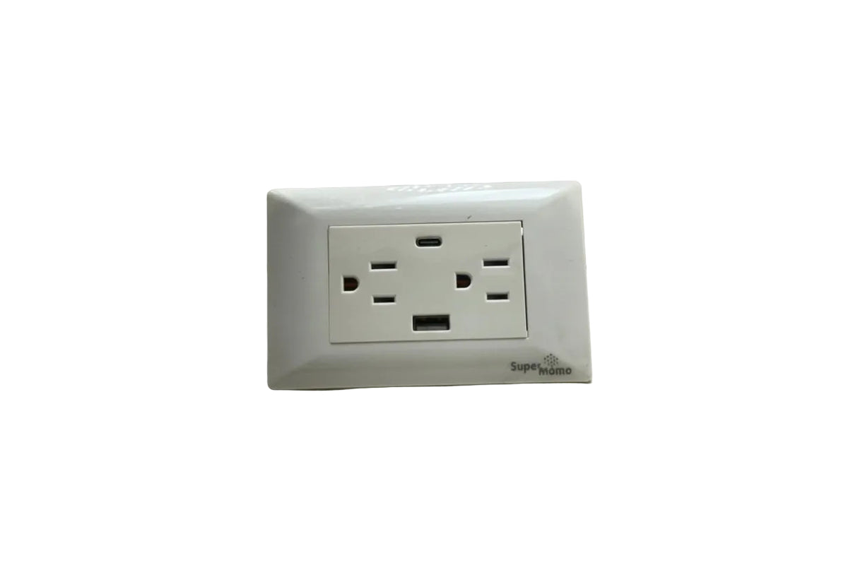 PLACA  CON  2  CONTACTOS  Y  ENTRADA  DE  USB  Y  TIPO  C Imagen principal del producto