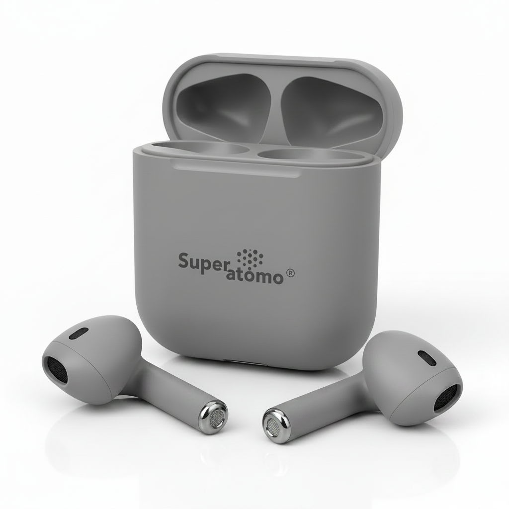 AUDIFONOS INALAMBRICOS CON BLUETOOTH TWS(GRIS) Imagen secundaria del producto