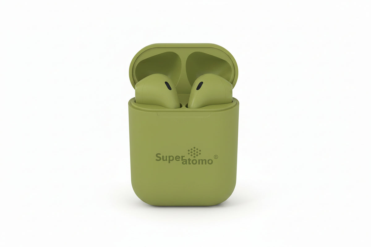 AUDIFONOS INALAMBRICOS CON BLUETOOTH TWS(VERDE)