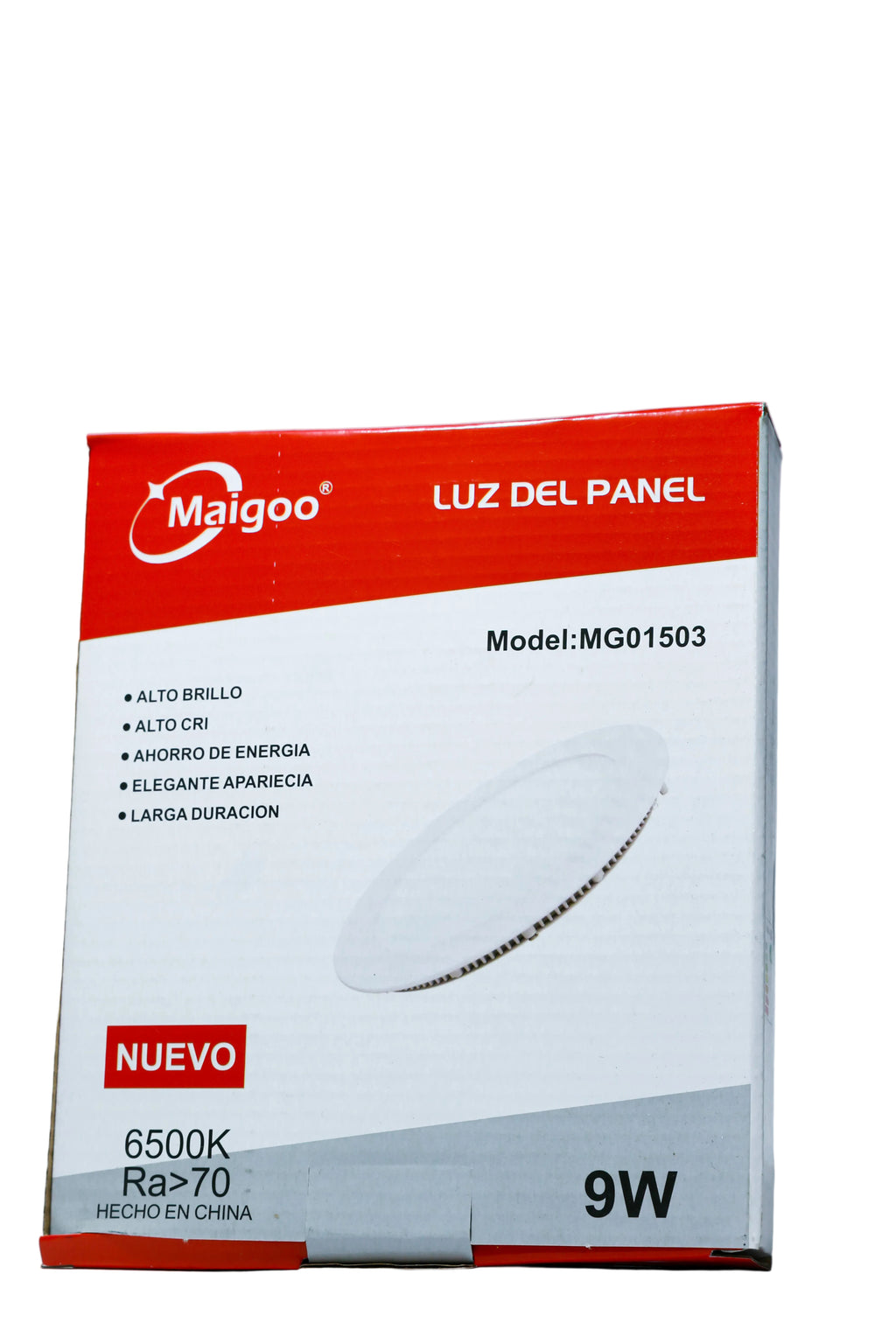 PANEL EMPOTRADO REDONDO 9W