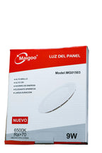PANEL EMPOTRADO REDONDO 9W