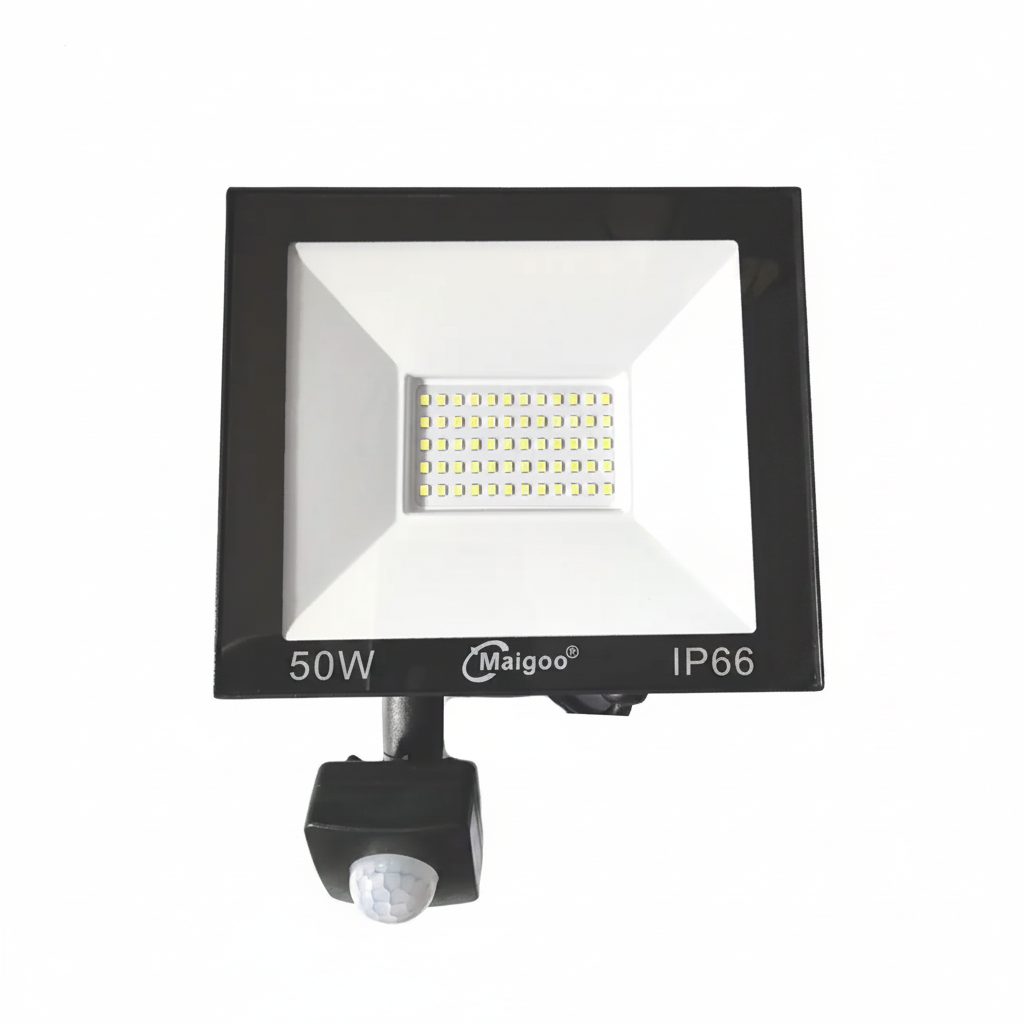 REFLECTOR MULTIVOLTAJE CON SENSOR DE MOVIMIENTO 50W