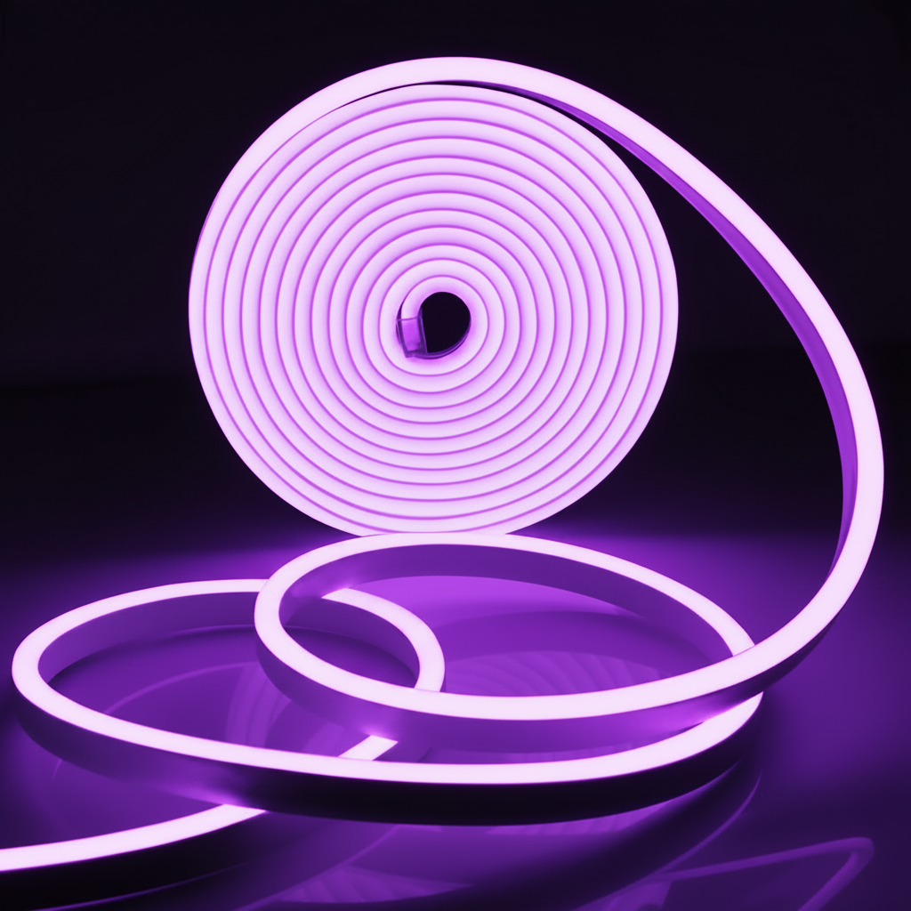 TIRA LED NEON 5M MORADO Imagen secundaria del producto