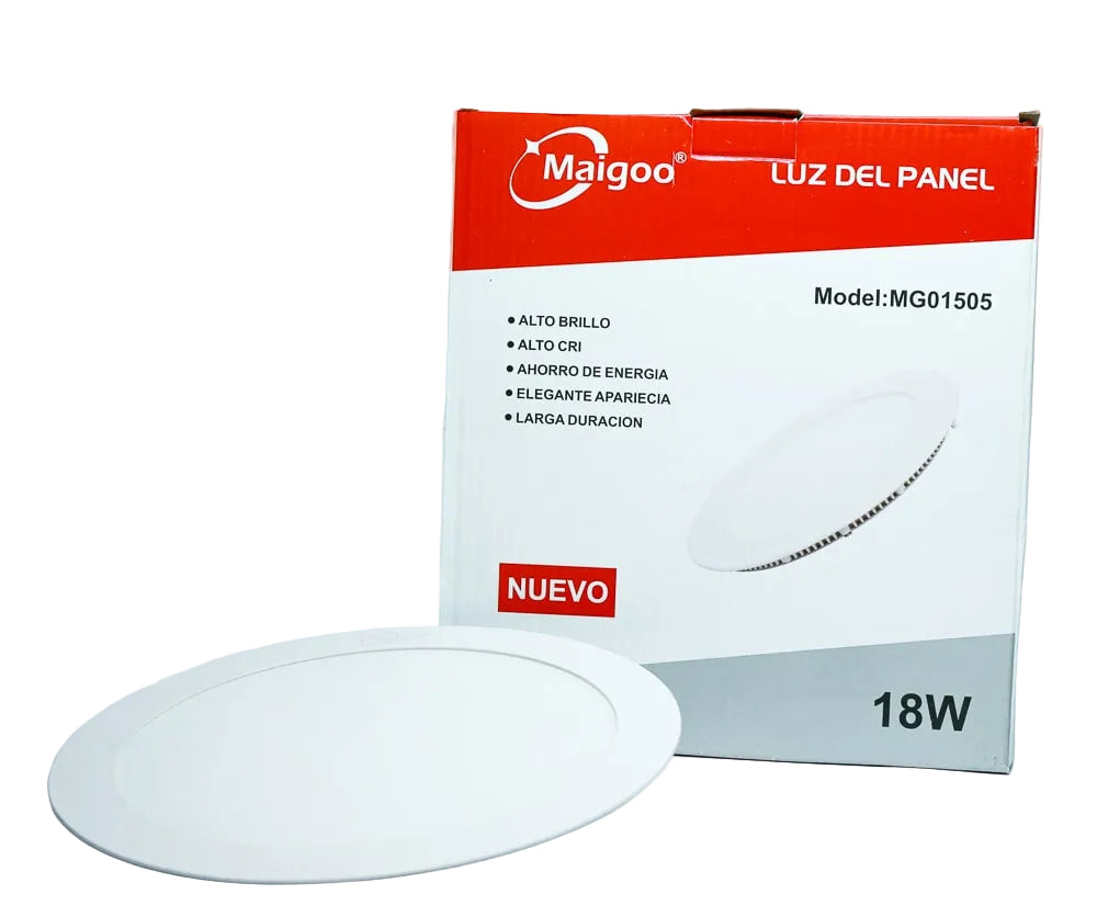 PANEL EMPOTRADO REDONDO 18W